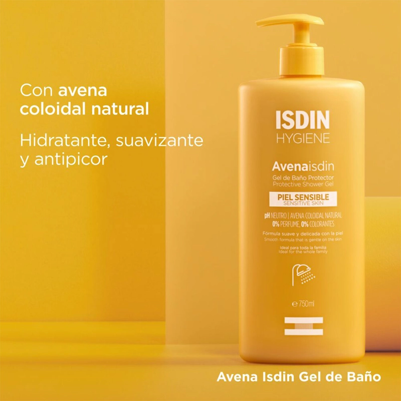 GEL DE DUCHA ISDIN AVENA PIEL SENSIBLE 750 ML - 4