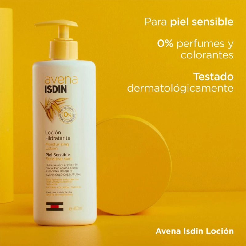 LOCION CORPORAL ISDIN HIDRATANTE AVENA PIEL SENSIBLE 400 ML - 3