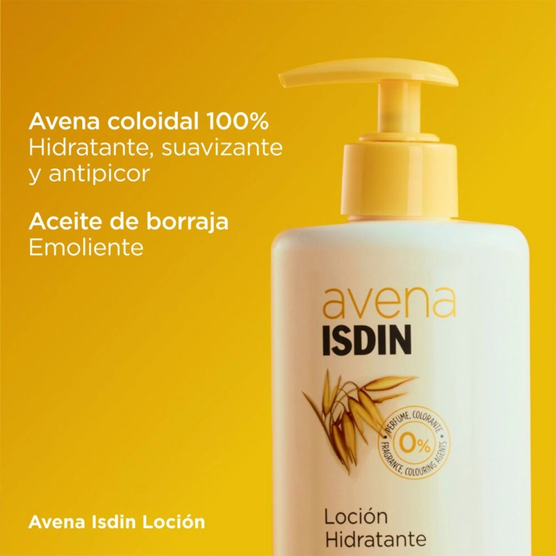 LOCION CORPORAL ISDIN HIDRATANTE AVENA PIEL SENSIBLE 400 ML - 4