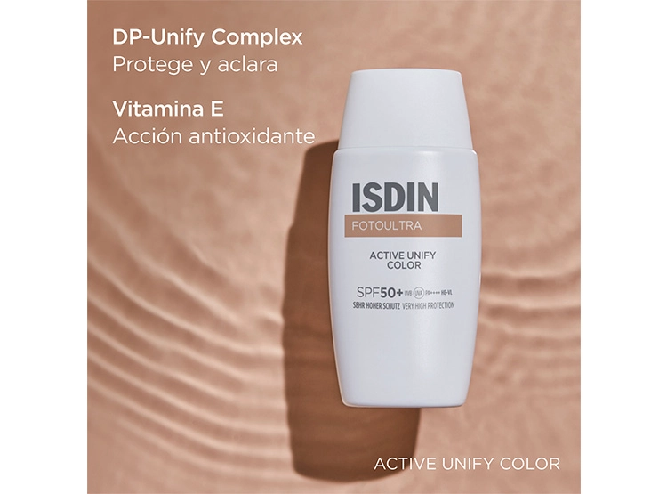 PROTECTOR SOLAR ISDIN FUSION FLUID 100 ACTIVE UNIFY COLOR SPF 50+ - 4