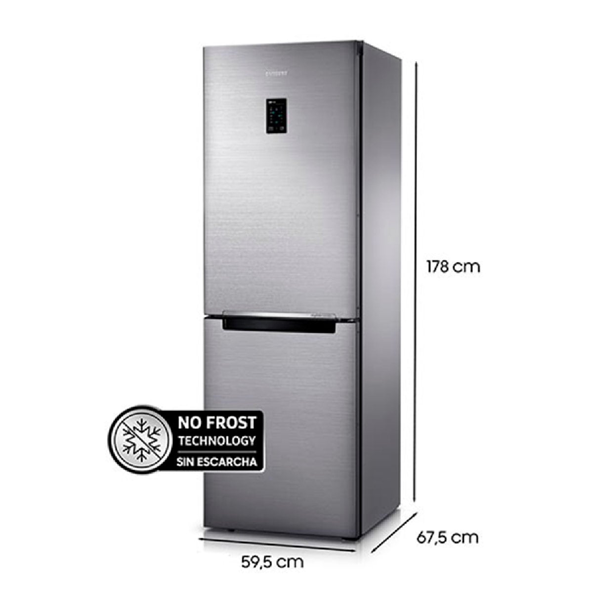REFRIGERADOR BOTTOM FREEZER SAMSUNG RB31K3210S9/ZS 311L NO FORST GRIS - 4