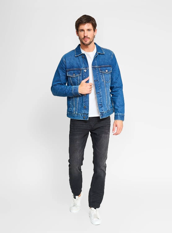CHAQUETA ALGODÓN HOMBRE PEPE JEANS DENIM CLÁSICA - 4