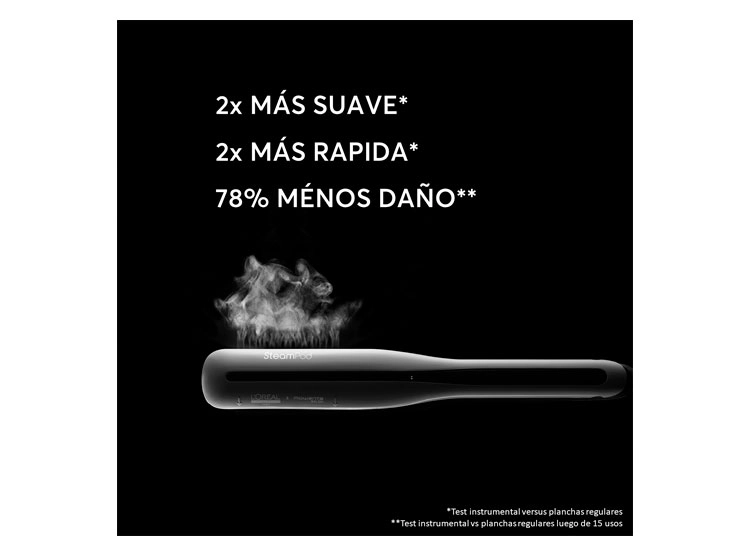ALISADOR DE PELO A VAPOR LOREAL PROFESSIONEL STEAMPOD 3.0 Blanco, foto 2
