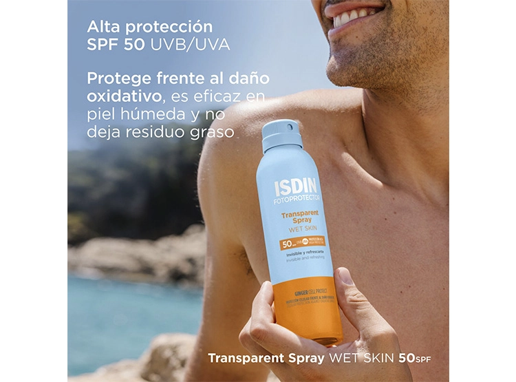 PROTECTOR SOLAR ISDIN TRANSPARENT SPRAY WS SPF 50 250 ML - 2
