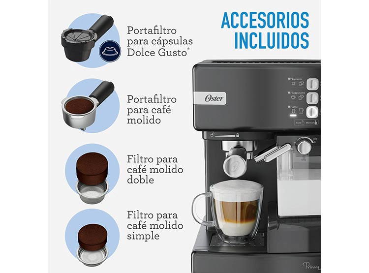 CAFETERA OSTER BVSTEM6603B-052 PRIMALATTE NEGRA - 8