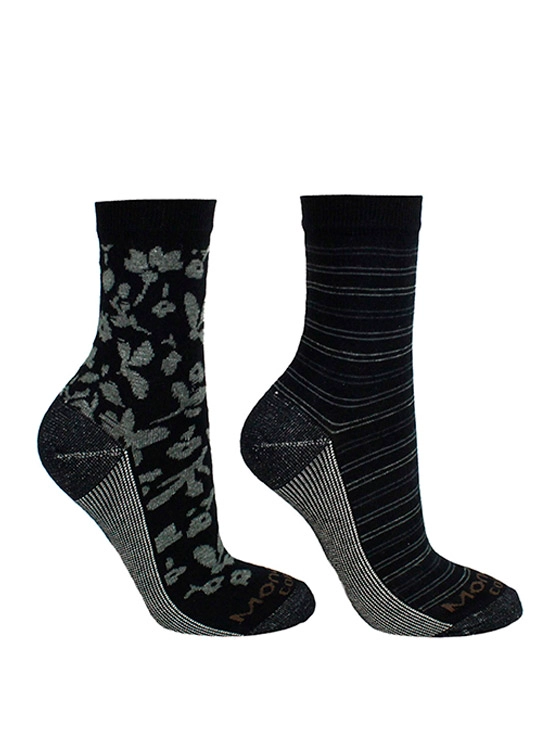 2 PACK CALCETINES MUJER FLORES COBRE - 1