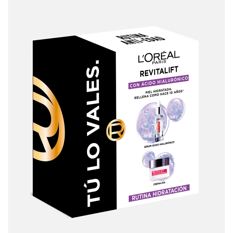 SET LOREAL REVITALIF ÁCIDO HIALURÓNICO CREMA DÍA 50 ML + SERUM 30 ML - 2