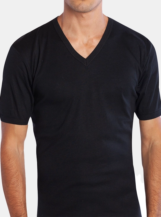 CAMISETA ALGODÓN HOMBRE TAIS ALGODÓN CUELLO V M/
