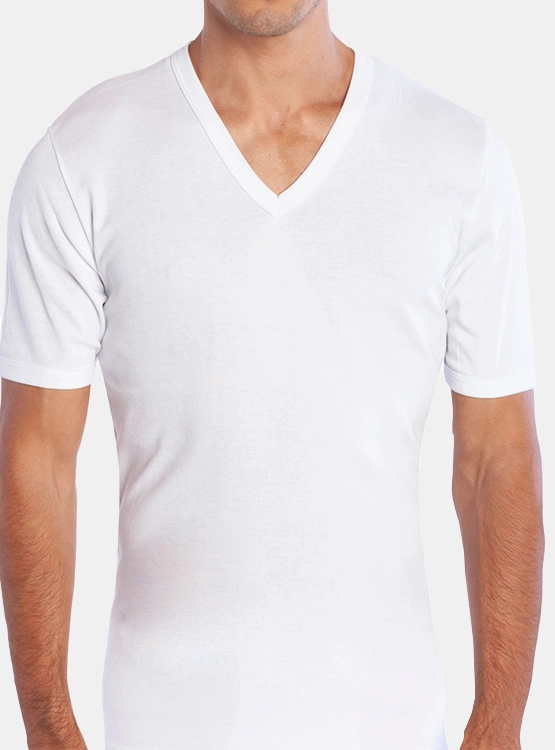CAMISETA ALGODÓN HOMBRE TAIS ALGODÓN CUELLO V M/ - 1