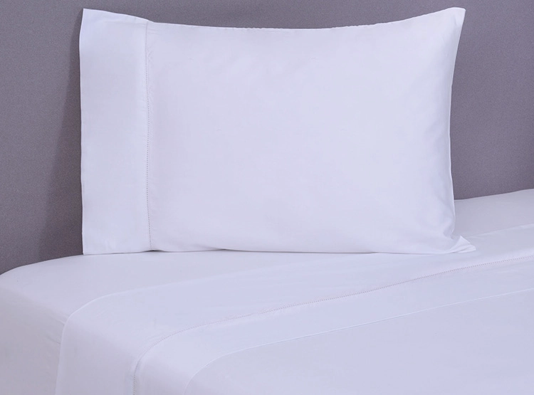 JUEGO DE SÁBANAS FABRICS 1.5 PLAZAS 400 HILOS ALGODÓN BLANCO LISO - 1