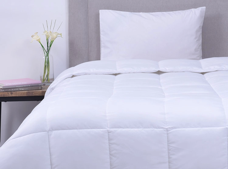 PLUMÓN FABRICS DOWN ALTERNATIVE 1.5 PLAZAS ALGODÓN BLANCO LISO - 1