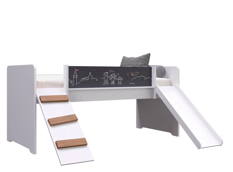 CAMA TRANSICIÓN INFANTIL KIDSCOOL PLAYGROUND BLANCO - 1