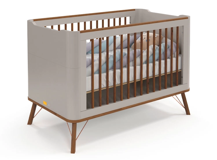 CUNA KIDSCOOL 3 EN 1 ALBI GRIS - 1