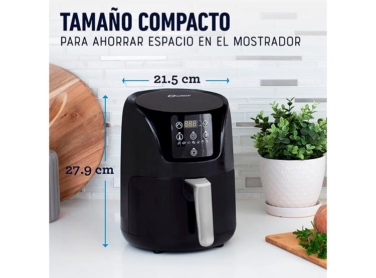 FREIDORA DE AIRE OSTER DIGITAL 1.8 LT DIAMONDFORCE CKSTAF18DDF Negro, foto 6