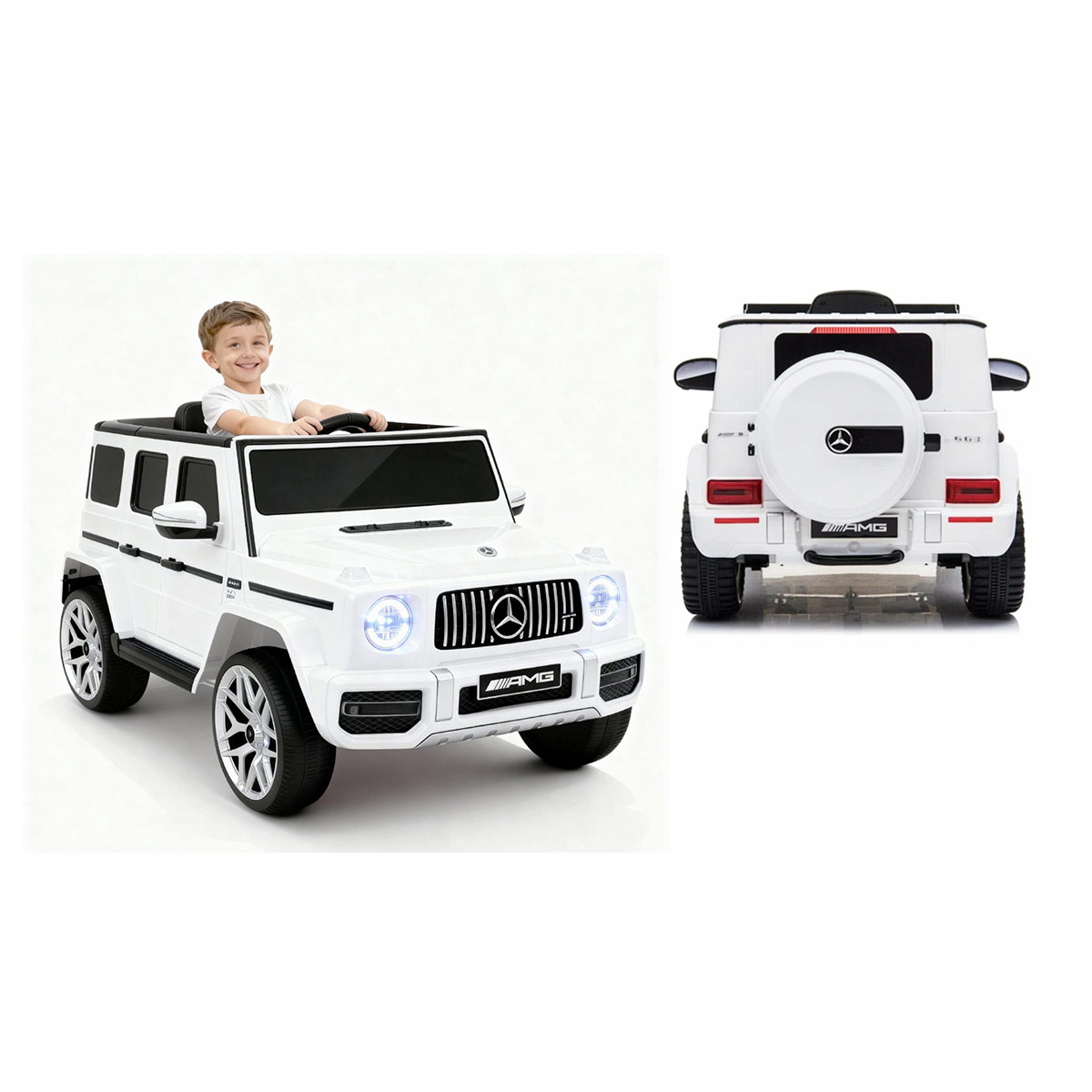 AUTO A BATERIA JEEP MERCEDES G63 BLANCO - 2