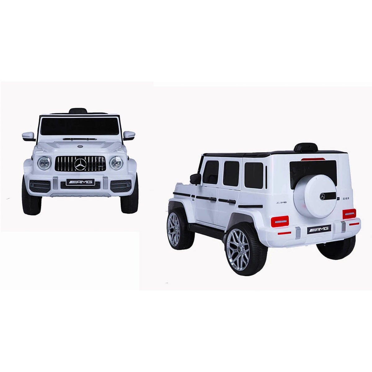 AUTO A BATERIA JEEP MERCEDES G63 BLANCO - 3
