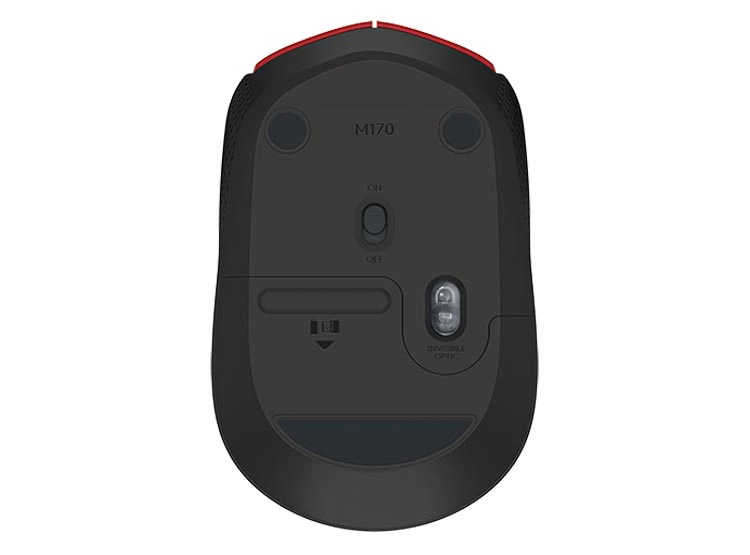 MOUSE INALÁMBRICO LOGITECH M170 RED - 5