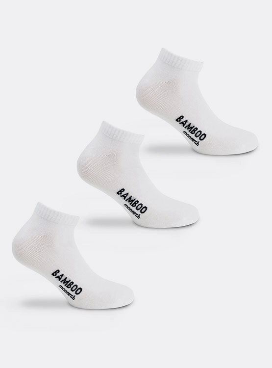 3 PACK CALCETINES ALGODÓN NIÑO MONARCH SOQUETE TRI DEPORTIVO BAMBOO - 1