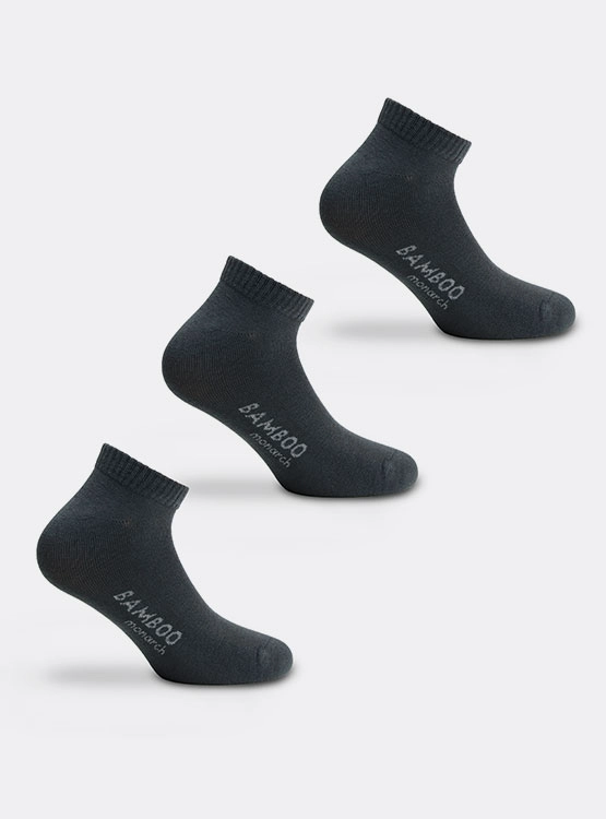 3 PACK CALCETINES ALGODÓN NIÑO MONARCH SOQUETE TRI DEPORTIVO BAMBOO