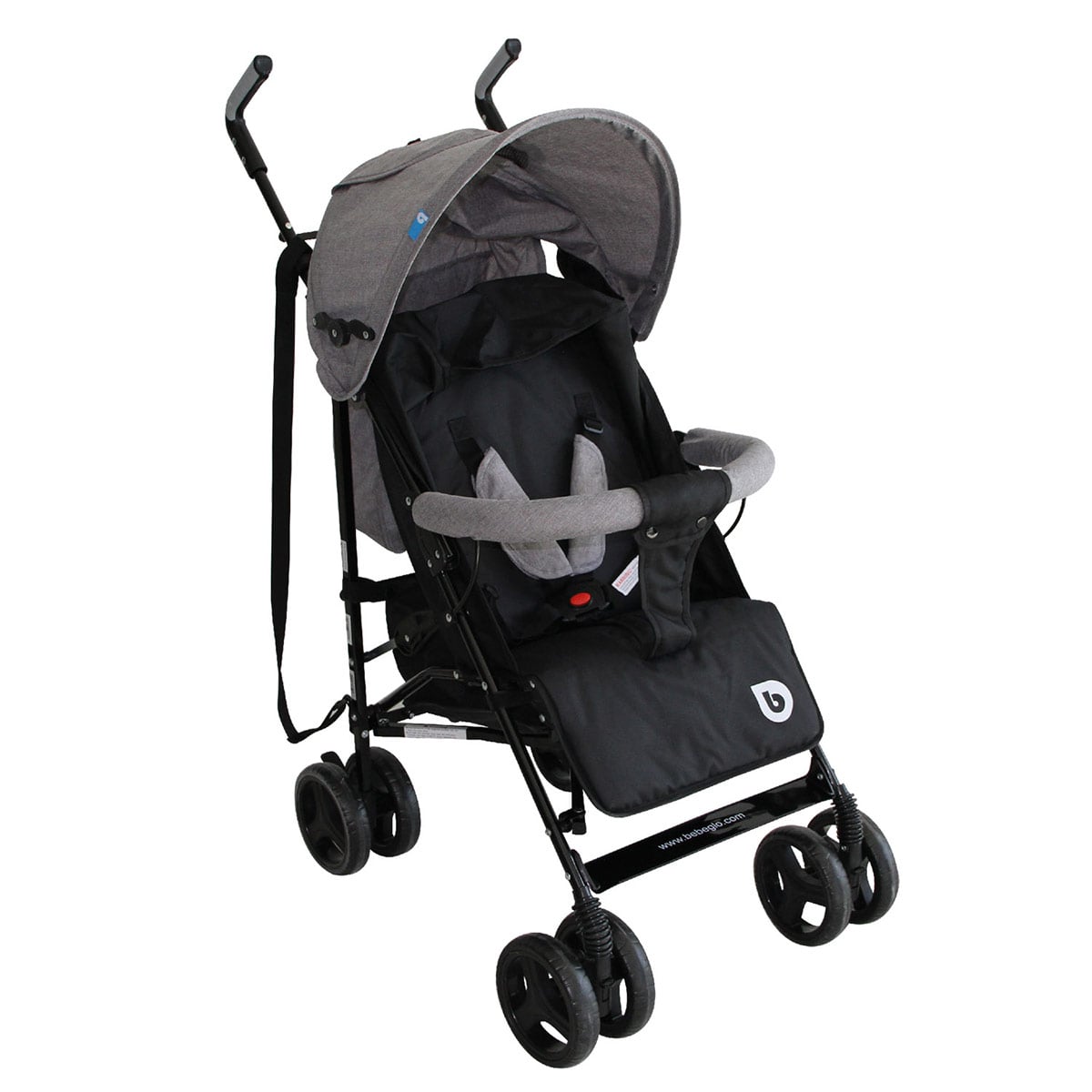 COCHE PARAGÜAS BEBEGLO RS-1395L ACERO GRIS - 1