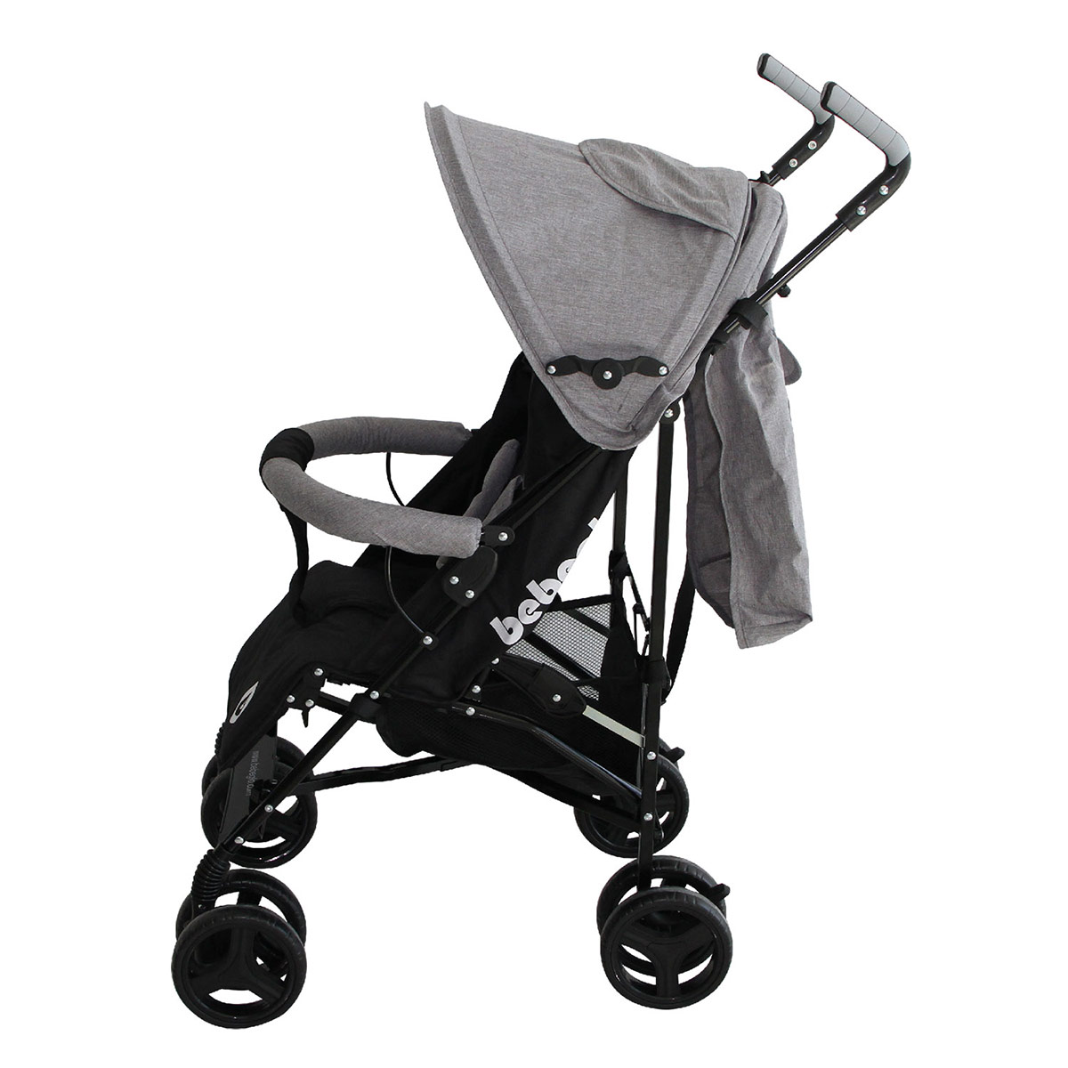 COCHE PARAGÜAS BEBEGLO RS-1395L ACERO GRIS - 6