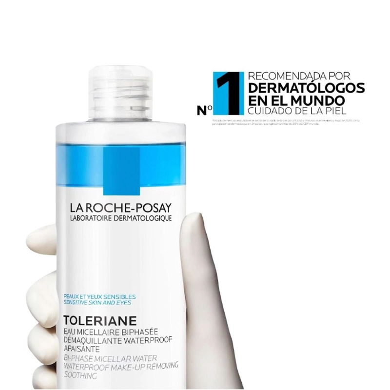 AGUA MICELAR BIFASICA LA ROCHE-POSAY TOLEARIANE DESMAQUILLANTE 400 ML - 2