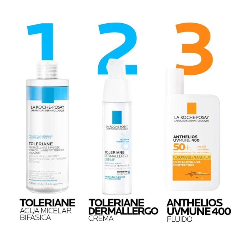 AGUA MICELAR BIFASICA LA ROCHE-POSAY TOLEARIANE DESMAQUILLANTE 400 ML - 6