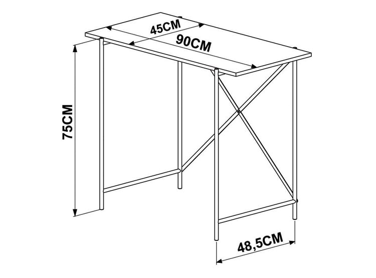 ESCRITORIO DECOCASA STEEL TUBE 27873 - 2
