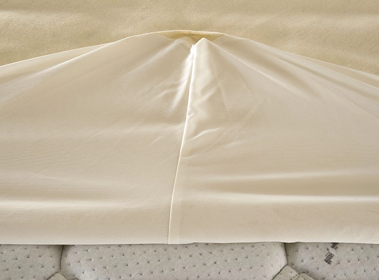 CUBRECOLCHON FLEX SUPER KING ALGODÓN CREMA LISO SALUS - 2