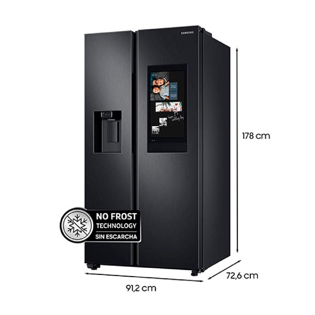 REFRIGERADOR SIDE BY SIDE SAMSUNG RS58T5561B1/ZS 608L NEGRO - 4