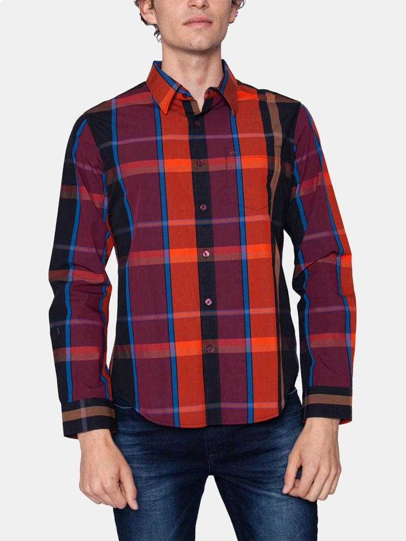 CAMISA HOMBRE ELLUS ALGODÓN MANGA LARGA - 1