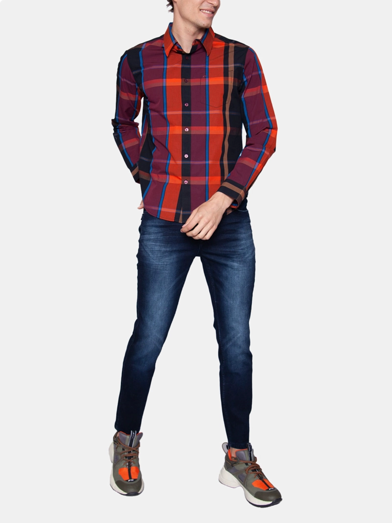 CAMISA HOMBRE ELLUS ALGODÓN MANGA LARGA - 4