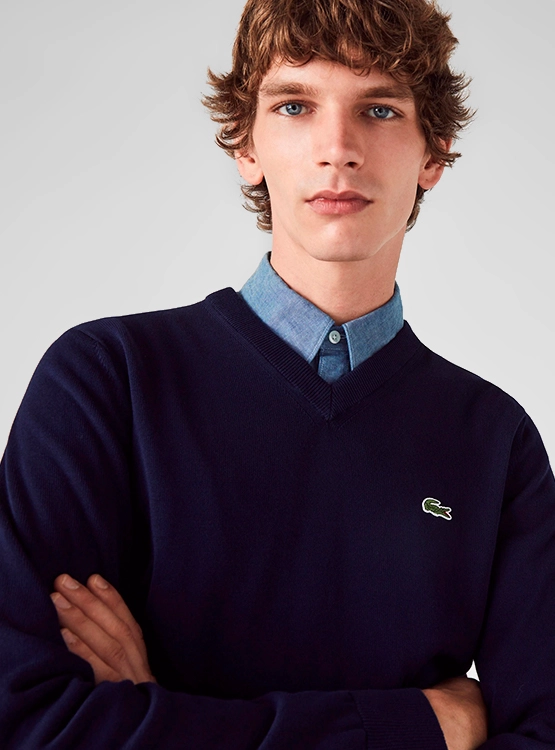 SWEATER MANGA LARGA ALGODÓN HOMBRE LACOSTE - 2