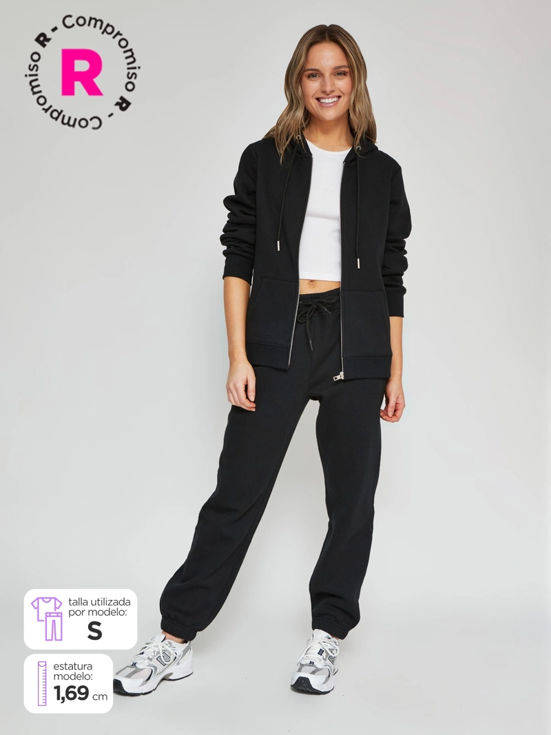 PANTALÓN DE BUZO ALGODÓN MUJER INDEX - 1