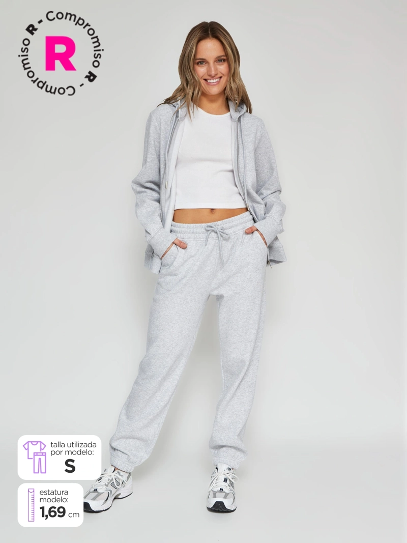 PANTALÓN DE BUZO ALGODÓN MUJER INDEX - 1
