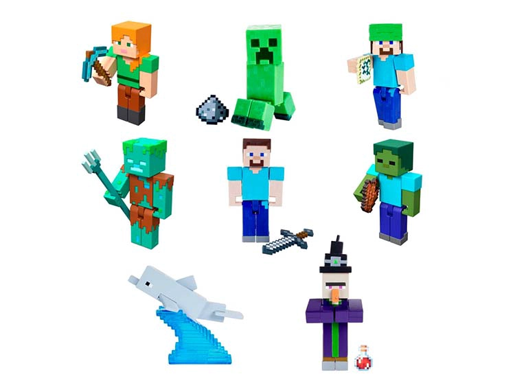 FIGURA MINECRAFT VANILLA CORE CON CRAFTING / MODELO ALEATORIO - 2