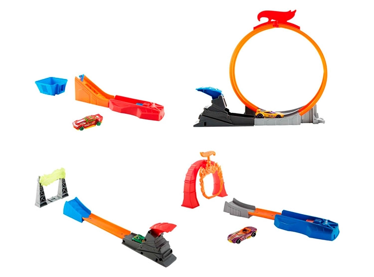 PISTA DE JUGUETE HOT WHEELS ACTION CLASICO ACROBACIAS / MODELO ALEATORIO - 1