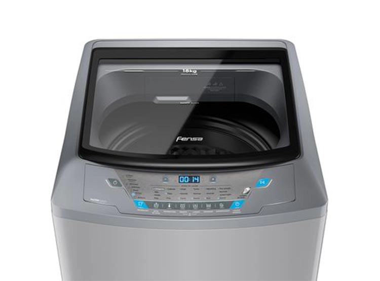 LAVADORA CARGA SUPERIOR FENSA PREMIUM CARE 18 SZ 18KG PLATA - 3