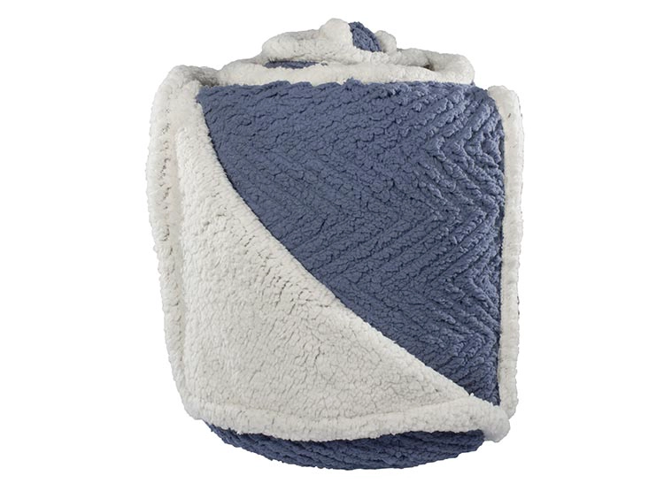 FRAZADA ANDES ESPIGA CHIPORRO 1.5 PLAZAS 210 CM MORADO - 2