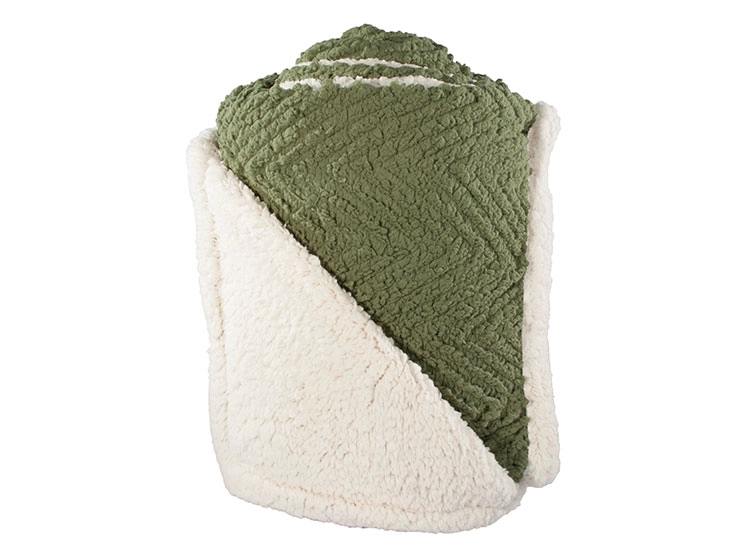 FRAZADA ANDES ESPIGA CHIPORRO 2 PLAZAS 210 CM VERDE - 2
