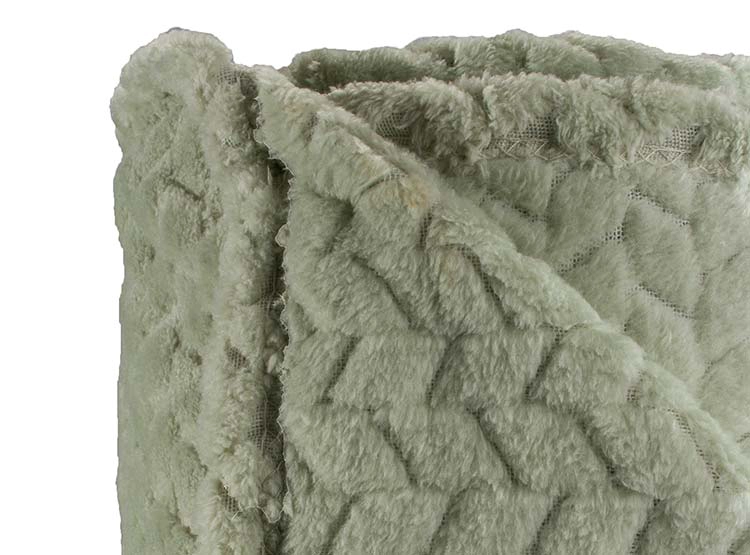 FRAZADA ANDES FLANNEL JACQUARD 2 PLAZAS 210 CM VERDE - 4