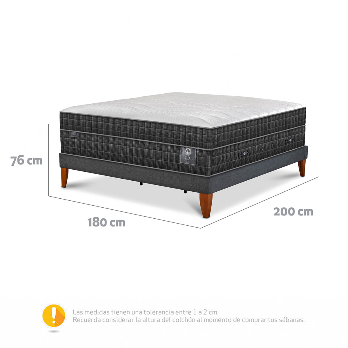 CAMA EUROPEA CIC CURVE LUX KING - 11