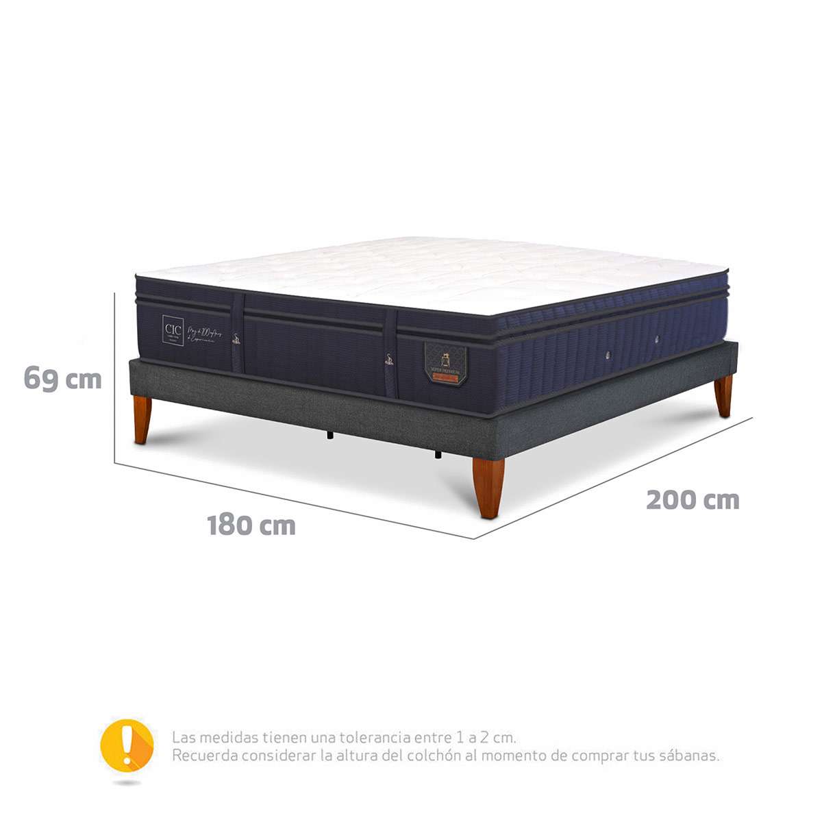 CAMA EUROPEA CIC CURVE SUPER PREMIUM KING - 11