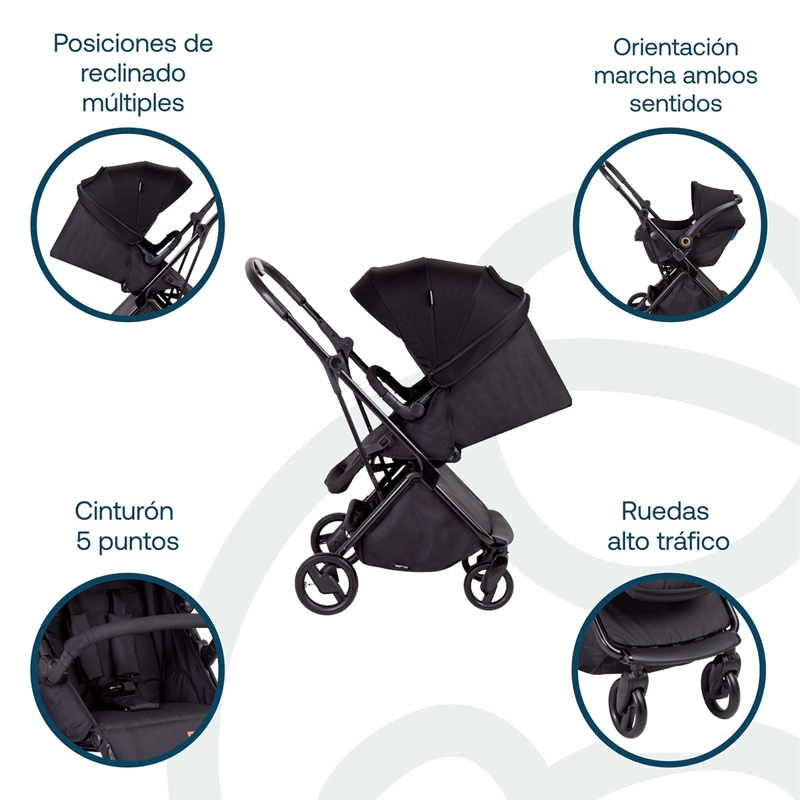 COCHE CUNA TRAVEL SYSTEM BEBE SWIFT 360 BEBESIT - 6