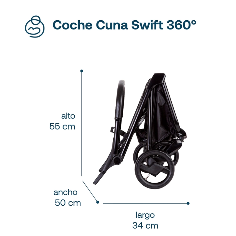 COCHE CUNA TRAVEL SYSTEM BEBE SWIFT 360 BEBESIT - 8