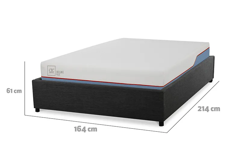 CAMA BOX CIC EXCELLENCE PLUS SPACE 2 PLAZAS - 3