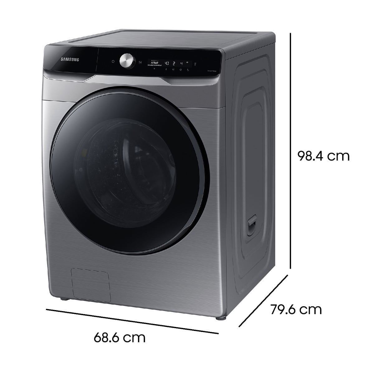 LAVADORA SECADORA SAMSUNG WD20T6300GP 20KG 12KG GRIS - 3