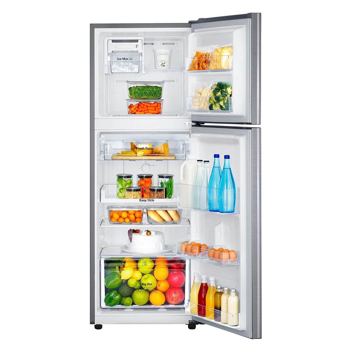 REFRIGERADOR TOP FREEZER SAMSUNG RT22FARADS8/ZS 236L GRIS - 2