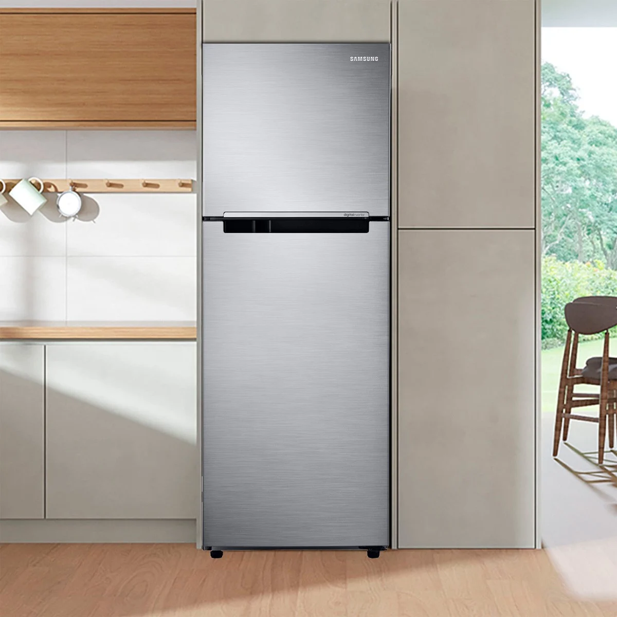 REFRIGERADOR TOP FREEZER SAMSUNG RT22FARADS8/ZS 236L GRIS - 4