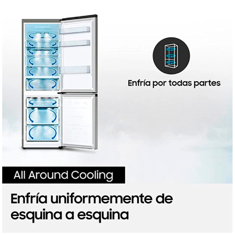 REFRIGERADOR TOP FREEZER SAMSUNG RT25FARADS8/ZS 255L GRIS - 7